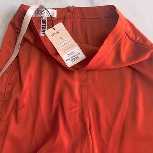 Brand new DARK ORANGE WIDE LEG TROUSERS